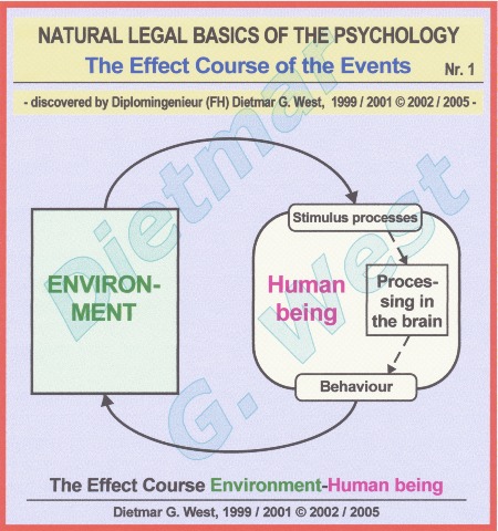 Natural-legal basics of the psychology: the effect course environment-human being (Representation 1). 